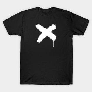 x white paint T-Shirt